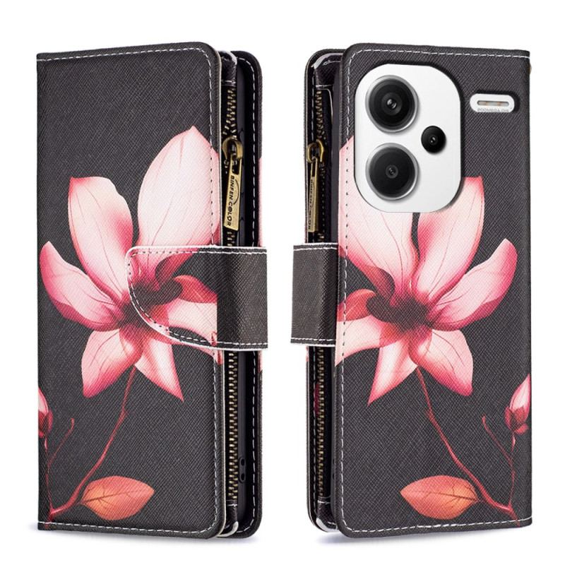 Etui Folio Xiaomi Redmi Note 13 Pro Plus 5g Portfel Lotosu Etui Ochronne