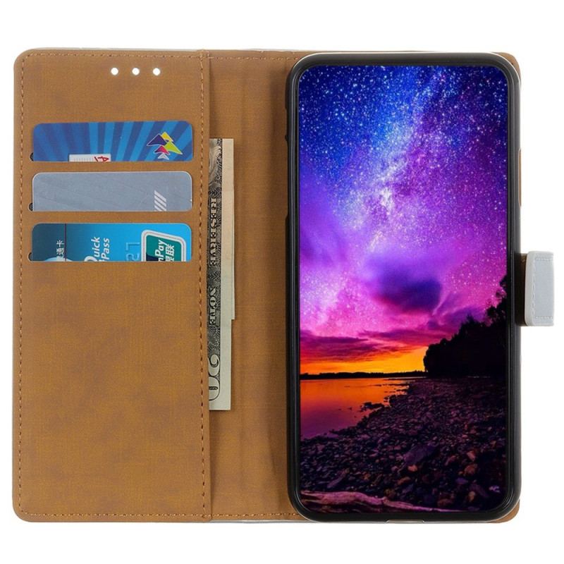 Etui Folio Xiaomi Redmi Note 13 Pro Plus 5g Prosta Sztuczna Skóra