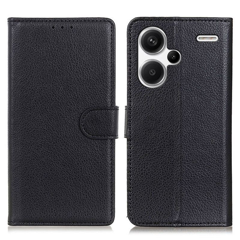 Etui Folio Xiaomi Redmi Note 13 Pro Plus 5g Tradycyjna Sztuczna Skóra