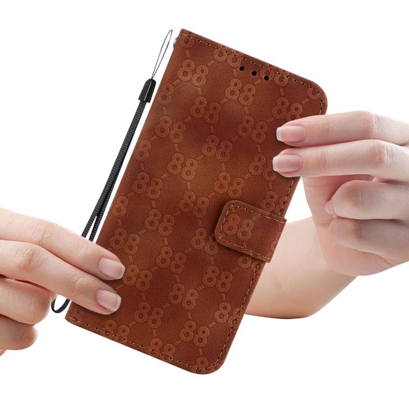 Etui Folio Xiaomi Redmi Note 13 Pro Plus 5g Wzór 88 Z Paskiem Etui Ochronne