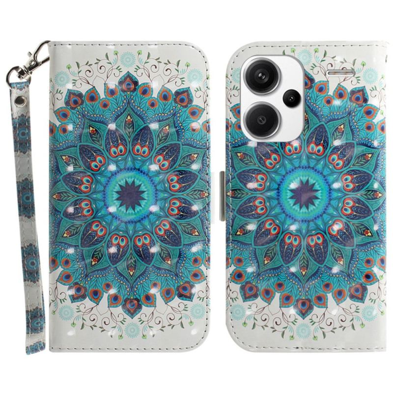 Etui Folio Xiaomi Redmi Note 13 Pro Plus 5g Zielona Mandala Z Paskiem