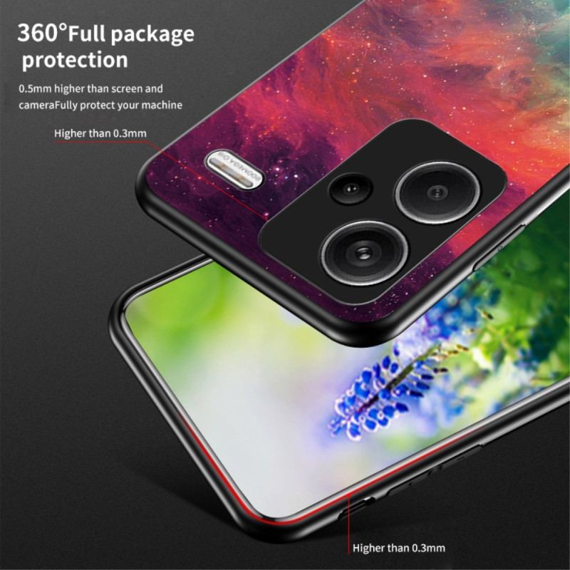 Etui Xiaomi Redmi Note 13 Pro Plus 5g Błyszczące Szkło Hartowane Starry Sky