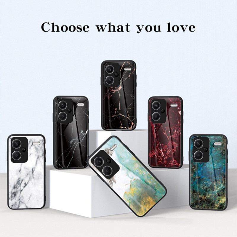 Etui Xiaomi Redmi Note 13 Pro Plus 5g Szkło Hartowane Z CZerwonego Marmuru Etui Ochronne