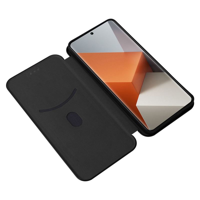 Flip Kotelot Do Xiaomi Redmi Note 13 Pro Plus 5g Włókno Węglowe