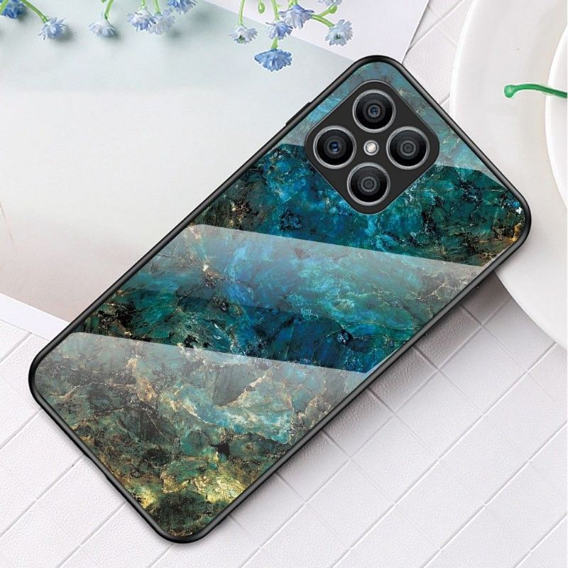 Etui do Honor X8 Ocean Marble Szkło Powrót