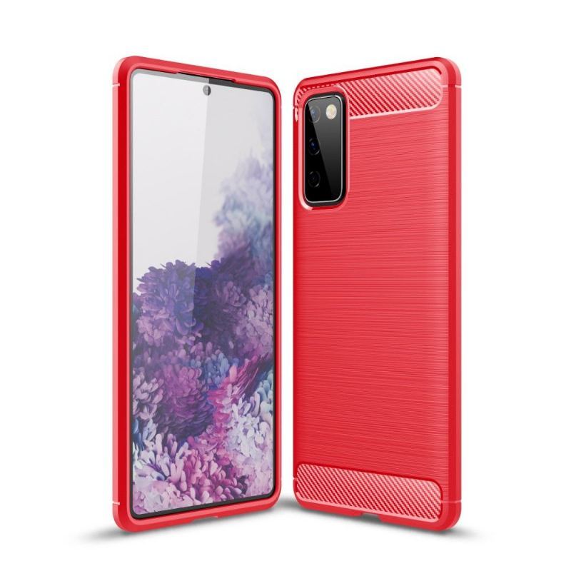 Etui do Samsung Galaxy S20 FE Elastyczny Efekt Szczotkowany