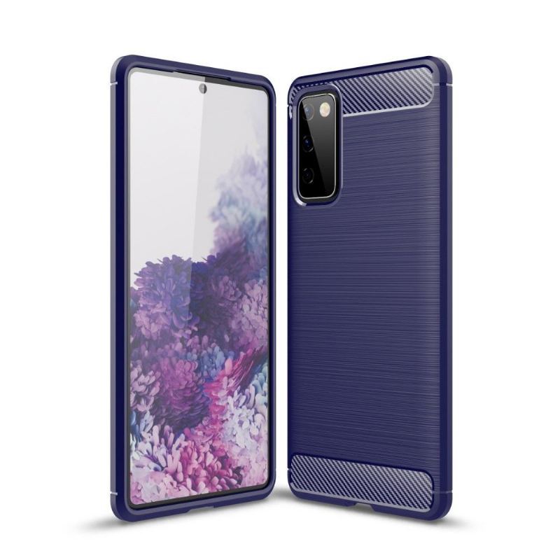 Etui do Samsung Galaxy S20 FE Elastyczny Efekt Szczotkowany