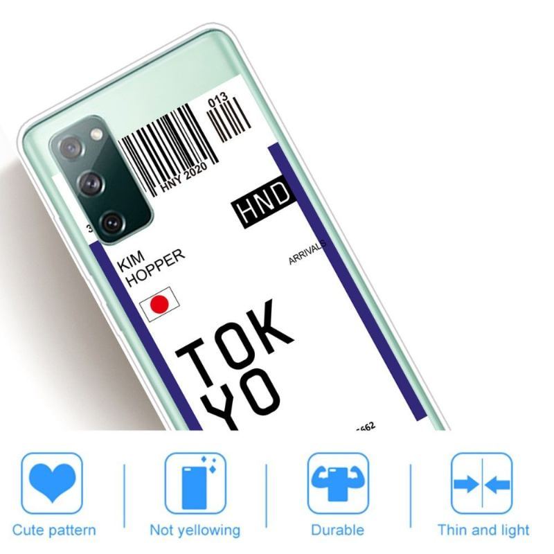 Etui do Samsung Galaxy S20 FE Karta Pokładowa 05 Tokio