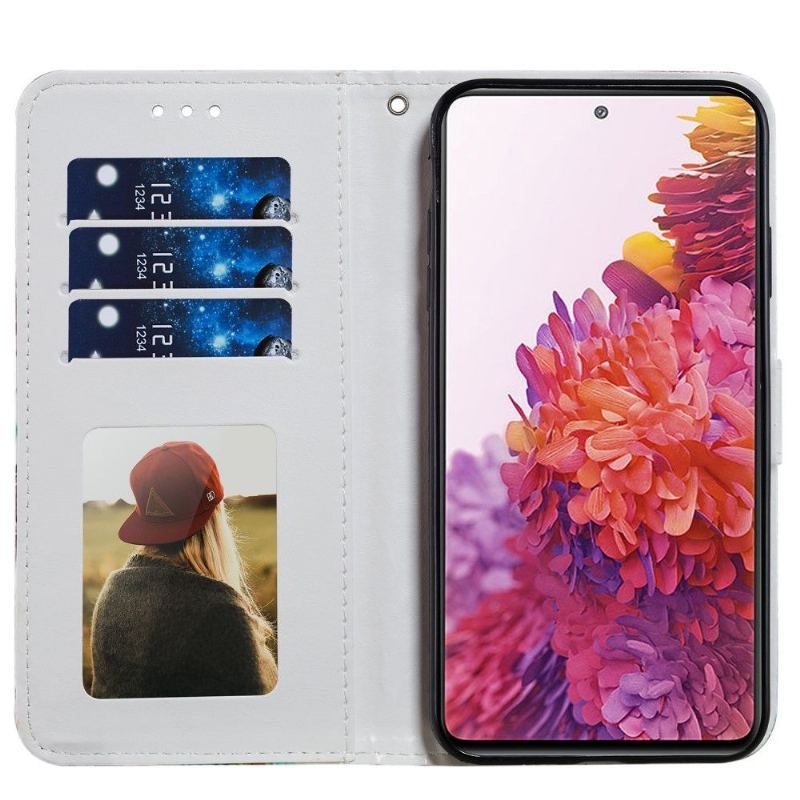 Etui Folio do Samsung Galaxy S20 FE Obrzeża Pawie Kwiat