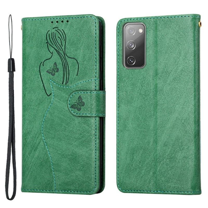 Etui Folio do Samsung Galaxy S20 FE Premium Ilustracja Dziewczyna