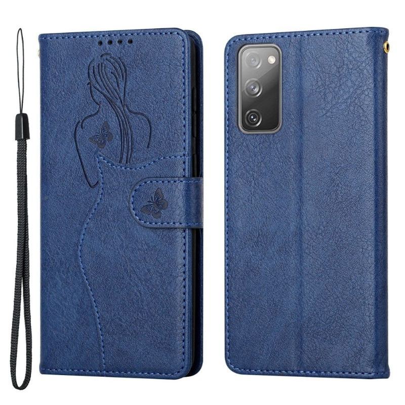 Etui Folio do Samsung Galaxy S20 FE Premium Ilustracja Dziewczyna