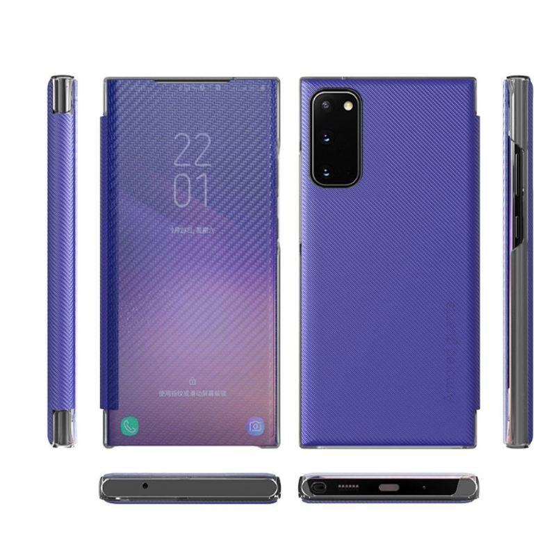 Etui Na Telefon do Samsung Galaxy S20 FE Etui Folio Włókno Węglowe