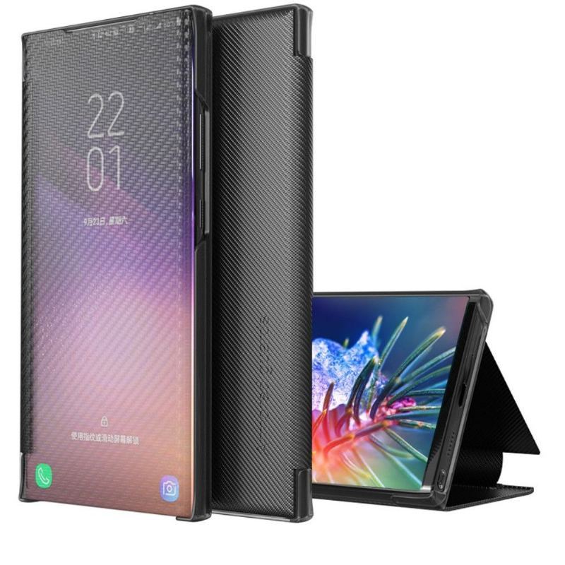 Etui Na Telefon do Samsung Galaxy S20 FE Etui Folio Włókno Węglowe