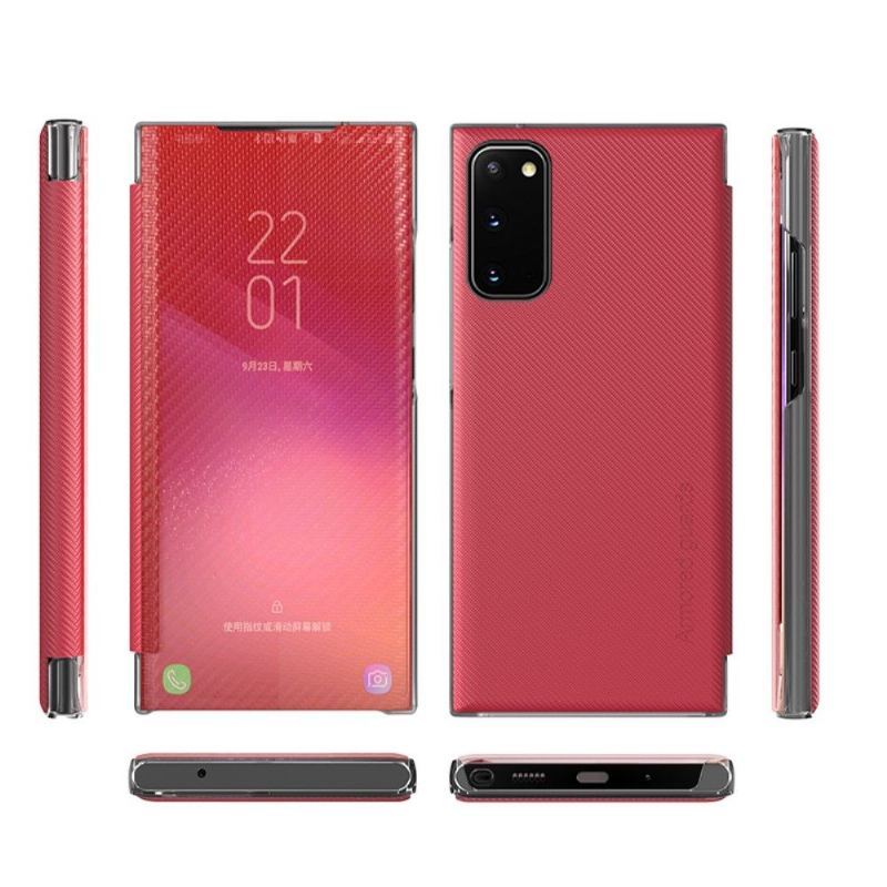 Etui Na Telefon do Samsung Galaxy S20 FE Etui Folio Włókno Węglowe