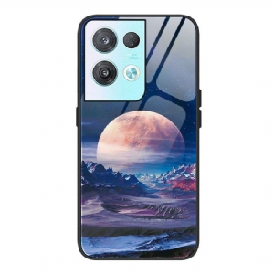 Etui do Oppo Reno 8 Pro Szkło Hartowane Kosmiczne