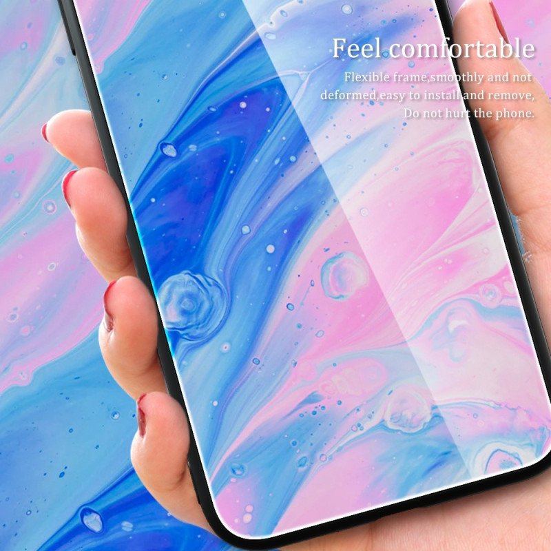 Etui do Oppo Reno 8 Pro Szkło Hartowane W Kolorach Marmuru