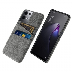 Etui do Oppo Reno 8 Pro Tkanina Na Karty