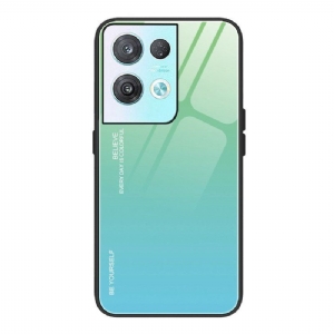 Etui do Oppo Reno 8 Pro Uwierz W Szkło Hartowane