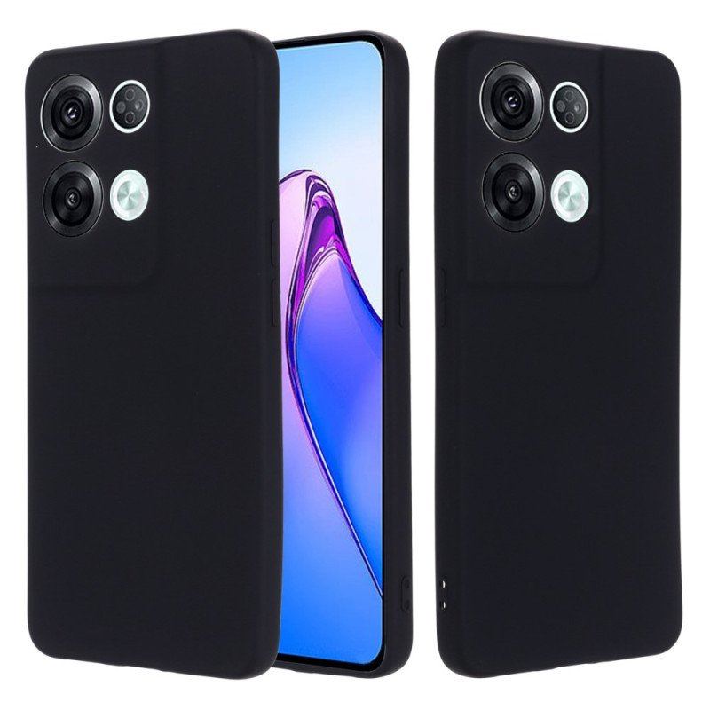 Etui do Oppo Reno 8 Pro z Łańcuch Płynny Silikon W Paski