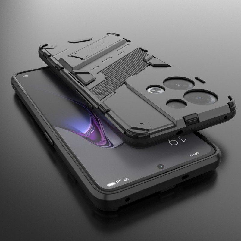 Etui do Oppo Reno 8 Pro Zdejmowany Stojak W Dwóch Pozycjach Bez Użycia Rąk