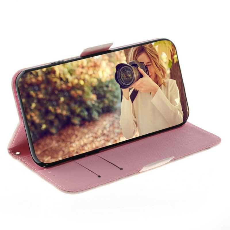 Etui Folio do Oppo Reno 8 Pro Chomiki Z Smyczą