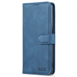 Etui Folio do Oppo Reno 8 Pro Skórzany Efekt Vintage Azns