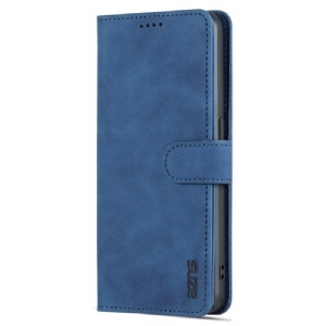 Etui Folio do Oppo Reno 8 Pro Stylizacja Skóry Azns