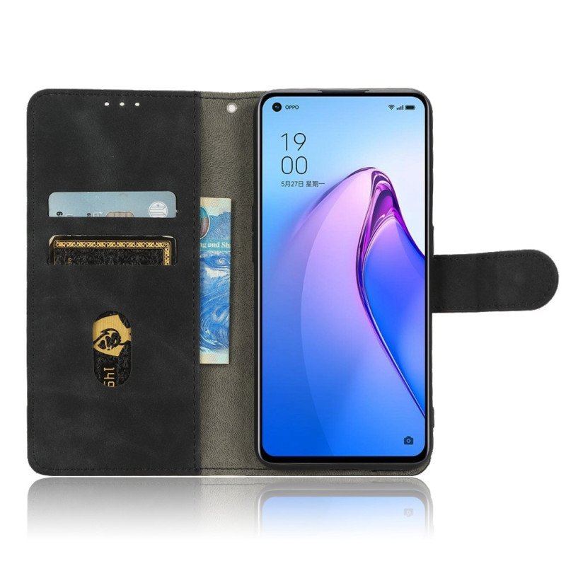 Etui Folio do Oppo Reno 8 Pro z Łańcuch Zwykły Z Paskiem