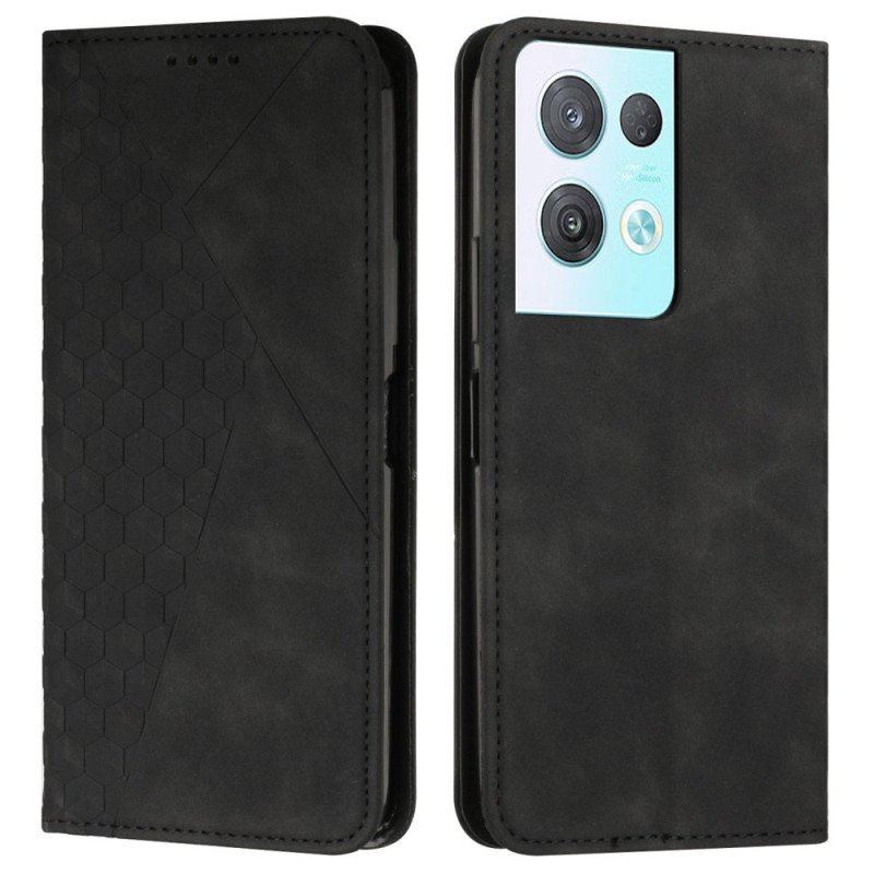 Etui Na Telefon do Oppo Reno 8 Pro Etui Folio Sześcienny Styl