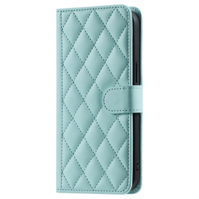 Etui Folio Do Oppo A98 5g Wyściełany Pasek I Pasek Na Ramię