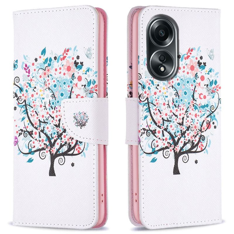 Etui Folio Oppo A98 5g Kwitnące Drzewo