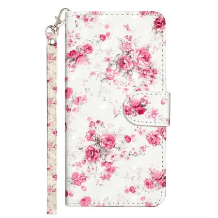 Etui Folio Oppo A98 5g Róże Z Paskiem