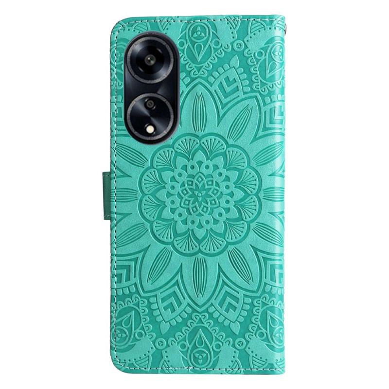 Etui Folio Oppo A98 5g Wzór Słonecznika