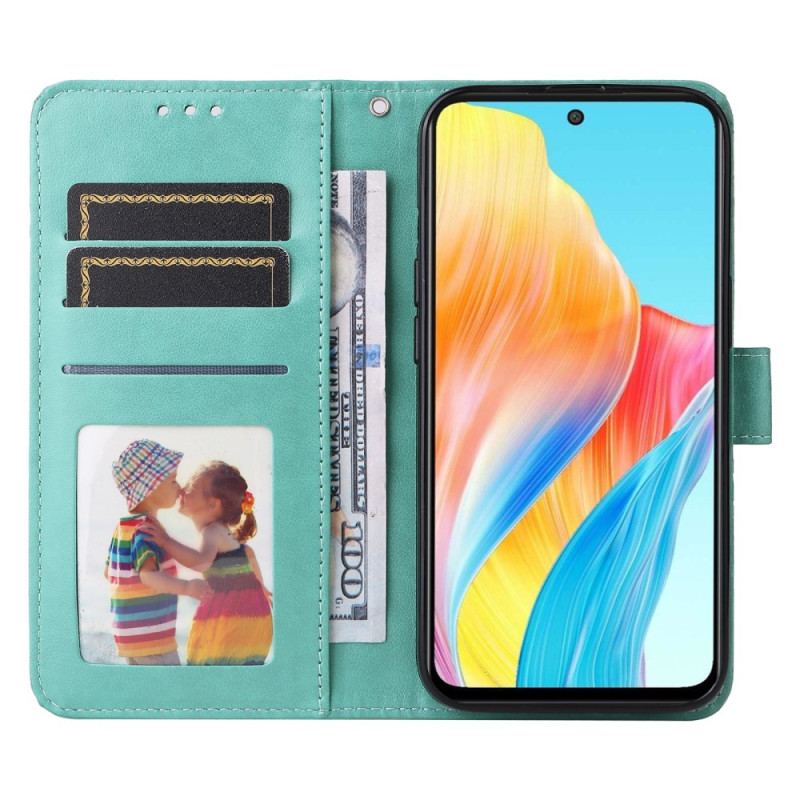 Etui Folio Oppo A98 5g Wzór Słonecznika