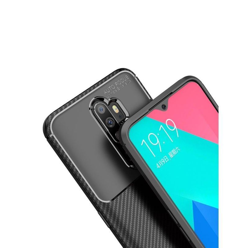 Etui do Oppo A9 2020 Anti-fall Style Włókno Węglowe W Żelu