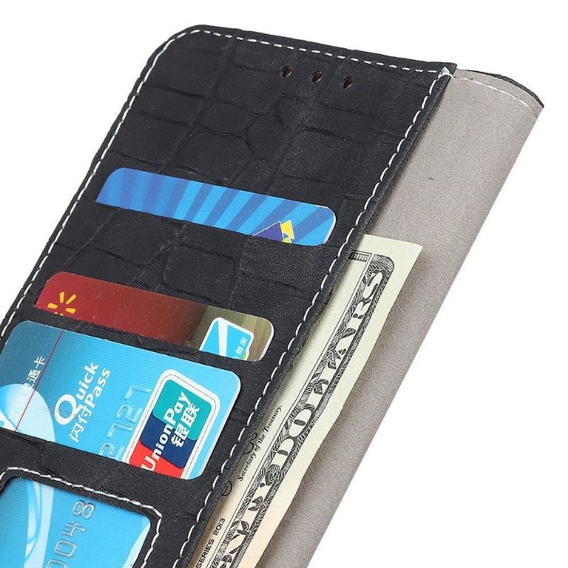 Etui Folio do Oppo A9 2020 Croc Efekt Imitacji Skóry