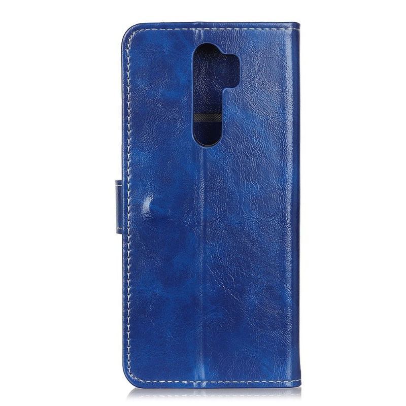 Etui Folio do Oppo A9 2020 Luksusowe Szwy Z Efektem Skóry