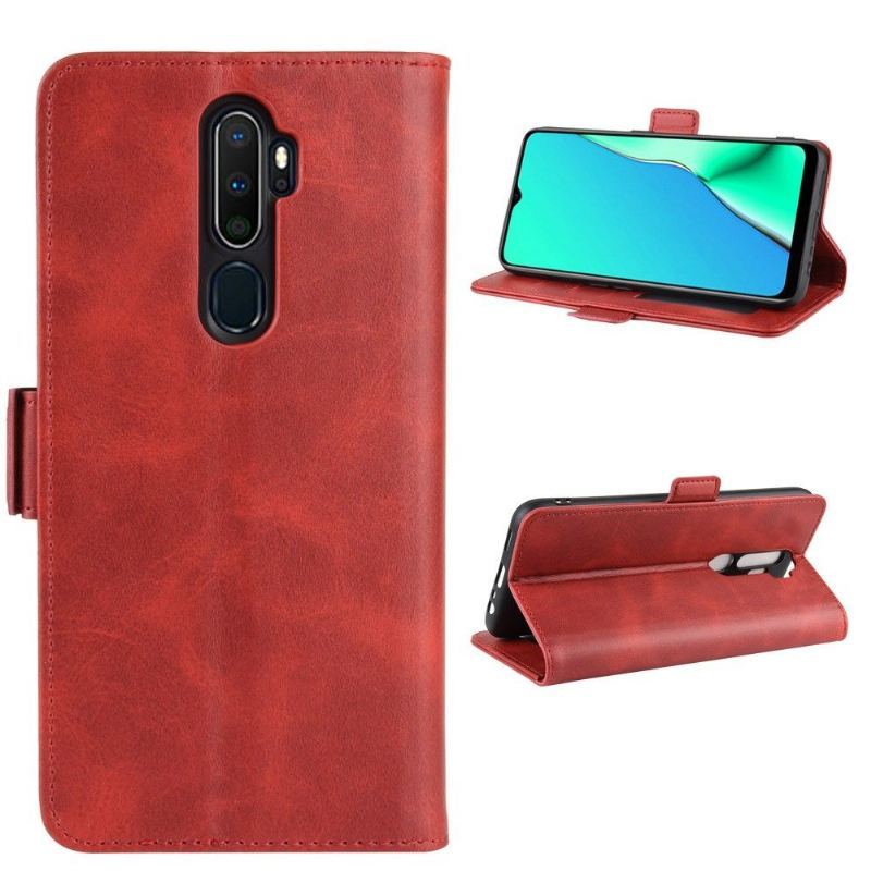 Etui Folio do Oppo A9 2020 Obrzeża Portfel Wallet Style Matowa Powłoka