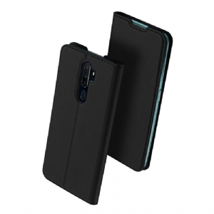 Etui Folio do Oppo A9 2020 Obrzeża Satynowa Powłoka