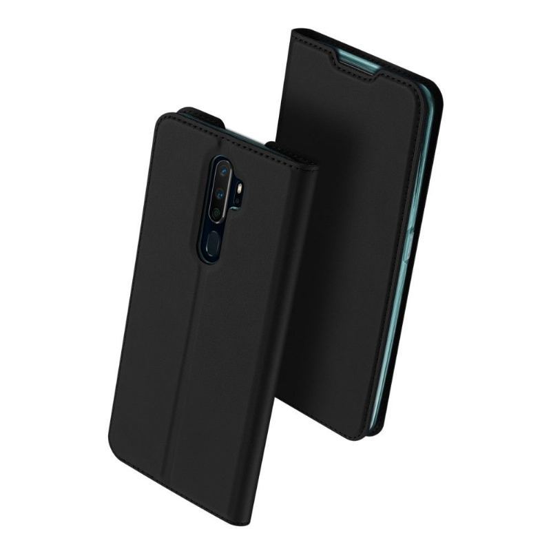 Etui Folio do Oppo A9 2020 Obrzeża Satynowa Powłoka