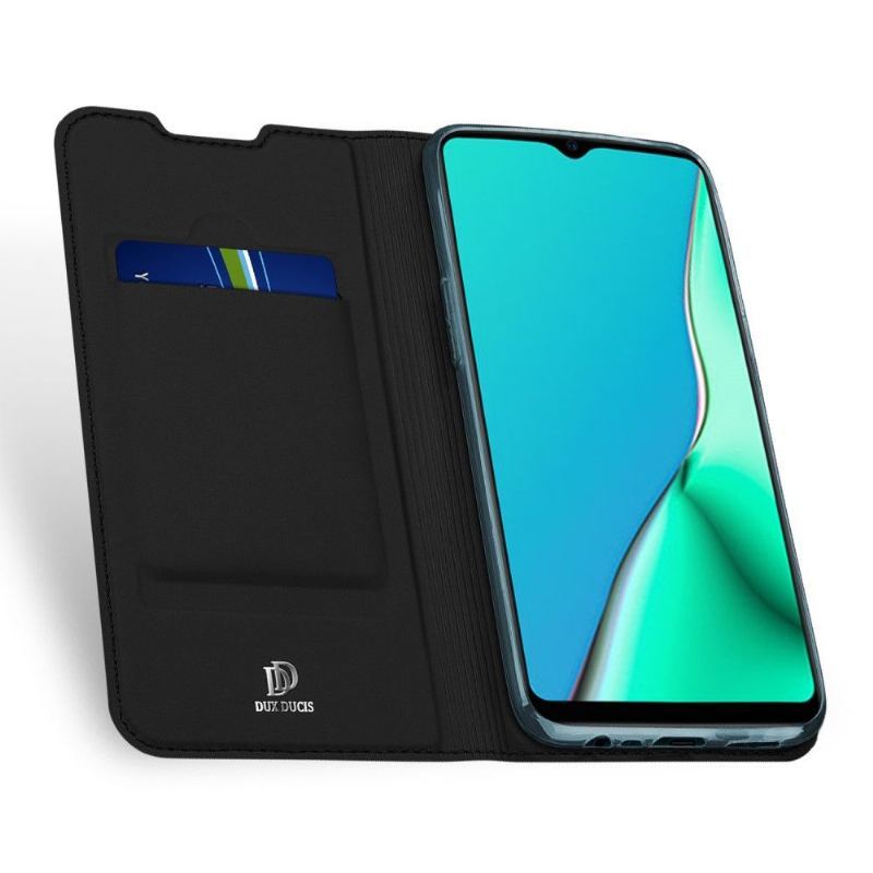 Etui Folio do Oppo A9 2020 Obrzeża Satynowa Powłoka