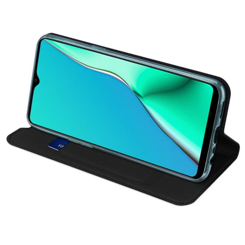 Etui Folio do Oppo A9 2020 Obrzeża Satynowa Powłoka