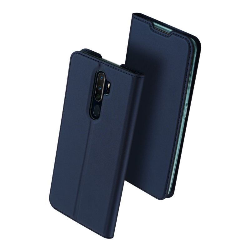 Etui Folio do Oppo A9 2020 Obrzeża Satynowa Powłoka