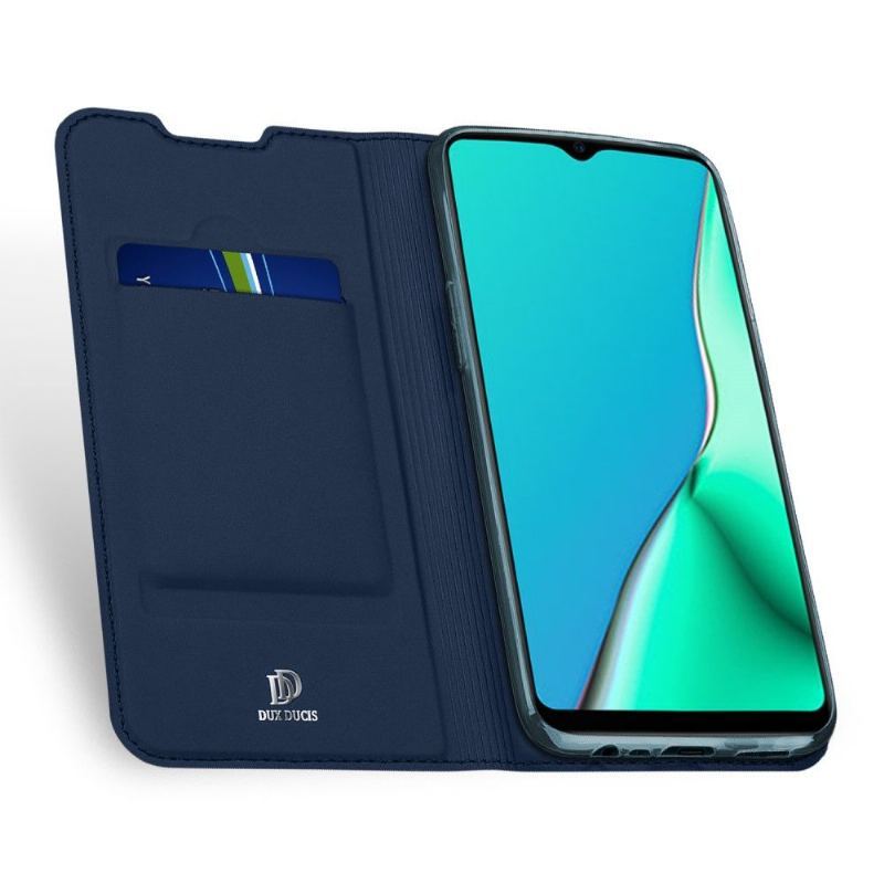 Etui Folio do Oppo A9 2020 Obrzeża Satynowa Powłoka