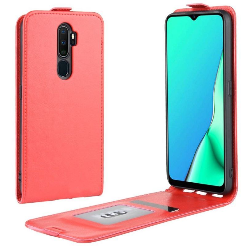 Etui Folio do Oppo A9 2020 Skórzany Futerał Ze Sztucznej Skóry W Pionie