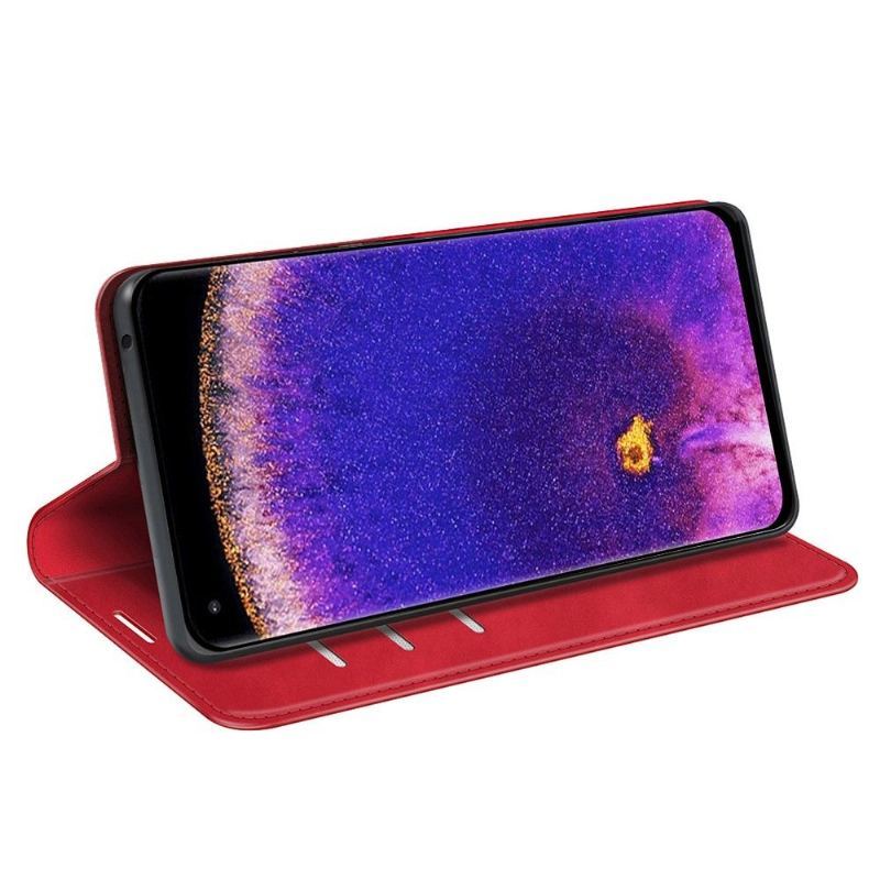 Etui do Oppo Find X5 Pro Anti-fall Faux Skórzany Stojak Funkcyjny