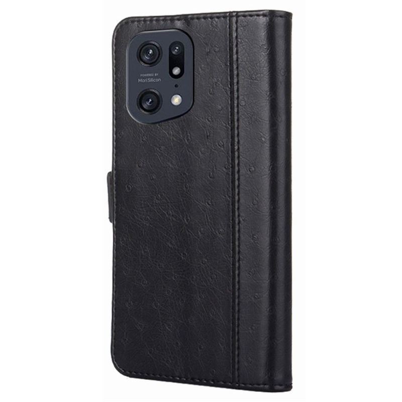 Etui do Oppo Find X5 Pro Classic Etui Folio Ulrich Faux Leather Folio