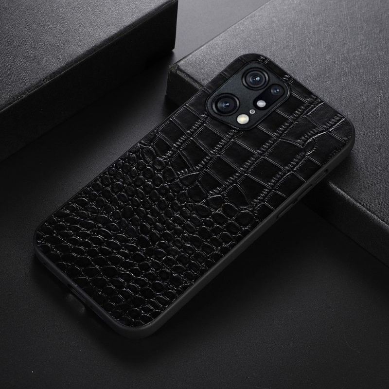 Etui do Oppo Find X5 Pro Colette Croc Effect Skóra