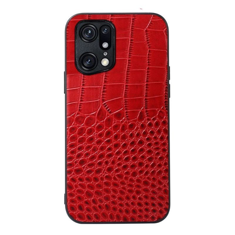 Etui do Oppo Find X5 Pro Colette Croc Effect Skóra