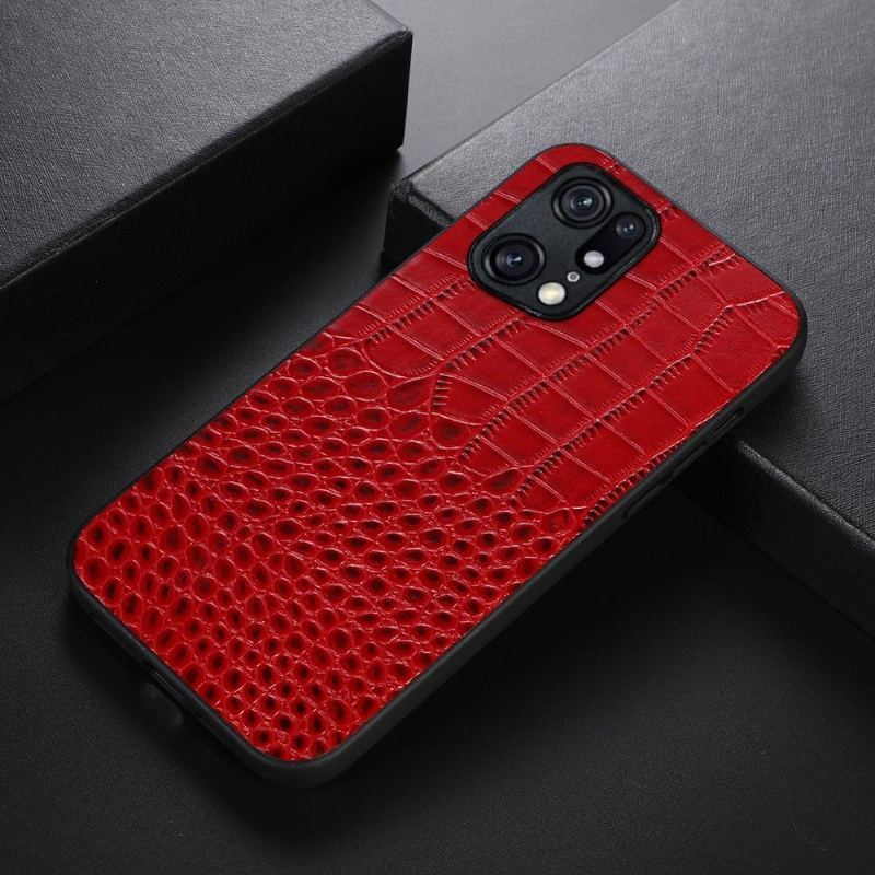 Etui do Oppo Find X5 Pro Colette Croc Effect Skóra